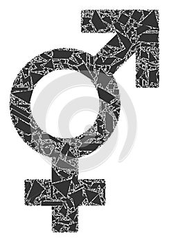 Fraction Mosaic Sex Symbol Icon