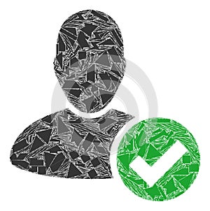 Fraction Mosaic Valid User Icon