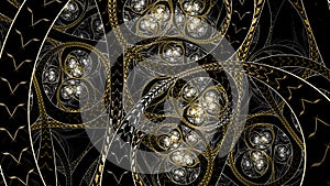 Infinite Circural style fractal art photo