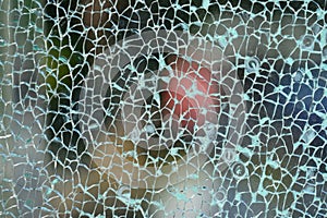 Fractured glass photo