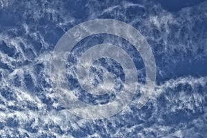 Fractus clouds on blue sky
