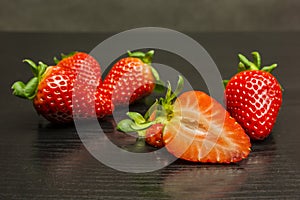 Fragaria ananassa a cultivar grown in Spain.