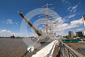 Fragata Libertad tall ship in Puerto Madero in Buenos Aires, Argentina photo