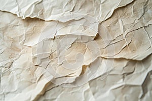 Fragile Antient paper closeup. Generate AI