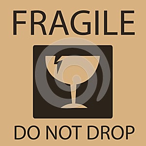 Fragile or Breakable Material packaging symbol