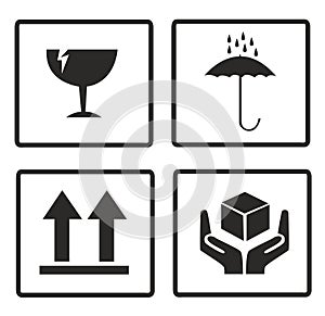 Fragile or Breakable Material packaging symbol