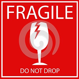 Fragile or Breakable Material packaging symbol