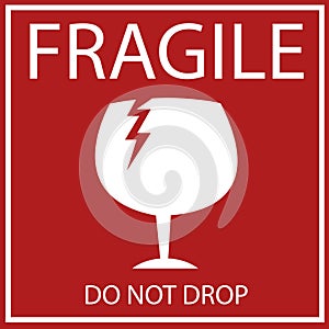 Fragile or Breakable Material packaging symbol