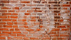 Fragile Cracked Brick Wall Texture