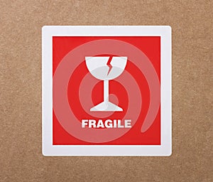 Fragile sticker