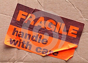 Fragile Sticker and Box