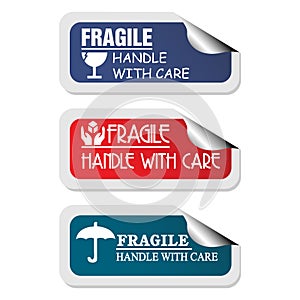 Fragile stickers