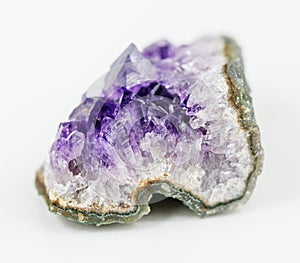 Fragment of amethyst geode