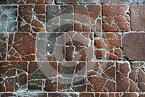 Fragment of ancient road surface