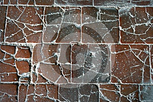 Fragment of ancient road surface in Greece