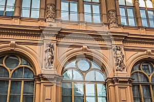 Fragment of Art Nouveau architecture style of Riga city , Latvia