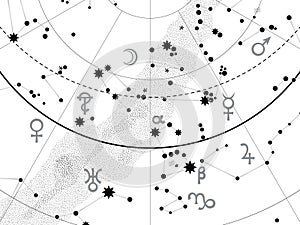 Fragment of Astronomical Celestial Atlas