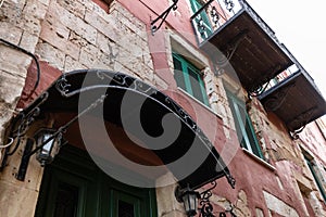 Fragment of an authentic Greek house, Crete, Chania