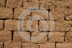Adobe bricks wall background
