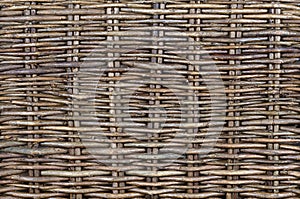 Fragment of a brown weave basket