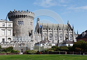 A fragment of the castle in Dublin Ireland