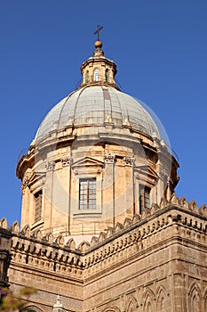 Fragment of the cathedral in Palermo, Sicily