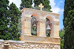 Fragment of a chapel in the town of Rethymno, Crete, Greece