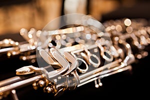 Fragment clarinet closeup