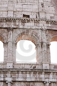 The fragment of Colosseum, Rome, Italy