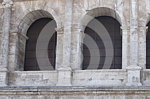 The fragment of Colosseum, Rome, Italy