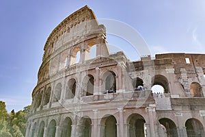 The fragment of Colosseum, Rome, Italy