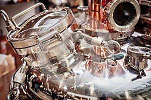 Copper alembic for making alcohol