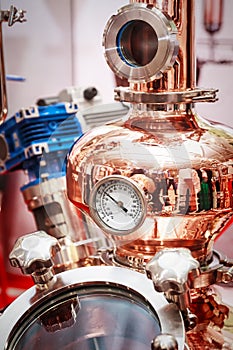 Copper alembic for making alcohol