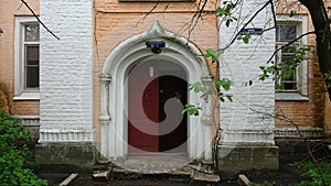 A fragment of the decoration of the facade of a residential building, the former barracks of the Rifle Regiment of His Majesty`s photo