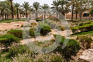 A fragment of the Diriyah Park landscape design, Riyadh