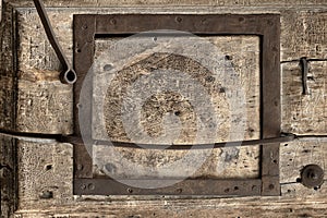 Fragment of a door of the church of the holy sepulchre in Jerusalem, Israel