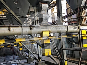 Fragment of the dust extraction system