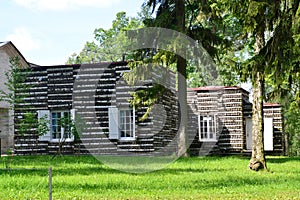 Fragment of a facade of the Big Gatchina palace. Russia
