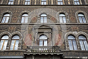 Fragment of a facade of a building