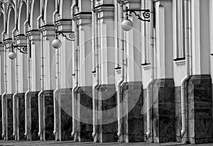 Fragment of a facade of the Grand Kremlin Palace