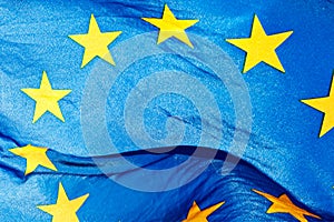 Fragment of the flag of the European Union