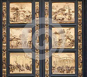 Fragment of the Florence Cathedral Baptistery doors