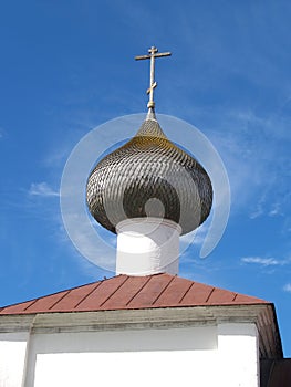 Fragment of gateway church of the Lady day of the Solovki monastery