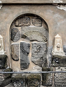 Fragment of Gothic Jewish cemetery