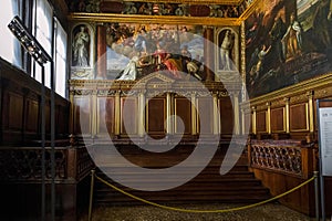 Fragment of the Hall of the College in the Palace of Doges, Venice