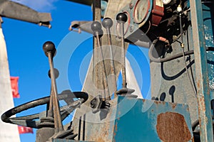 Fragment of heavy duty loading machinery controls