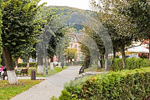 Fragment of Hermann Oberth square, near to the entrance to t