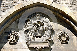 Fragment of historic architecture of Muenster