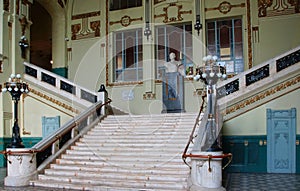 Fragment of a historic interior in Art Nouveau style