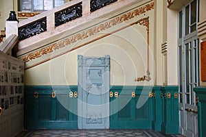 Fragment of a historic interior in Art Nouveau style